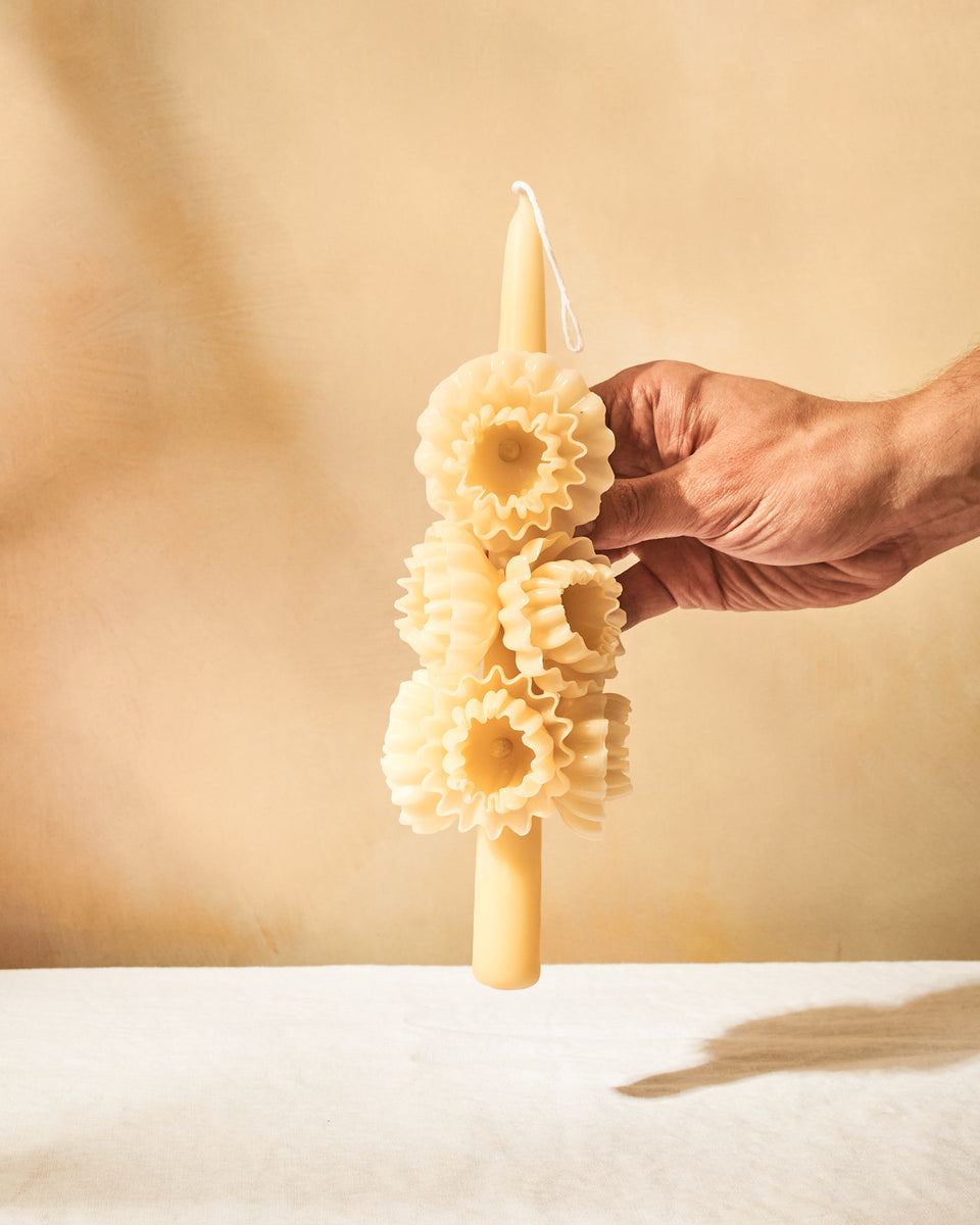 Oaxacan Floral Taper Candle | Eterna Home